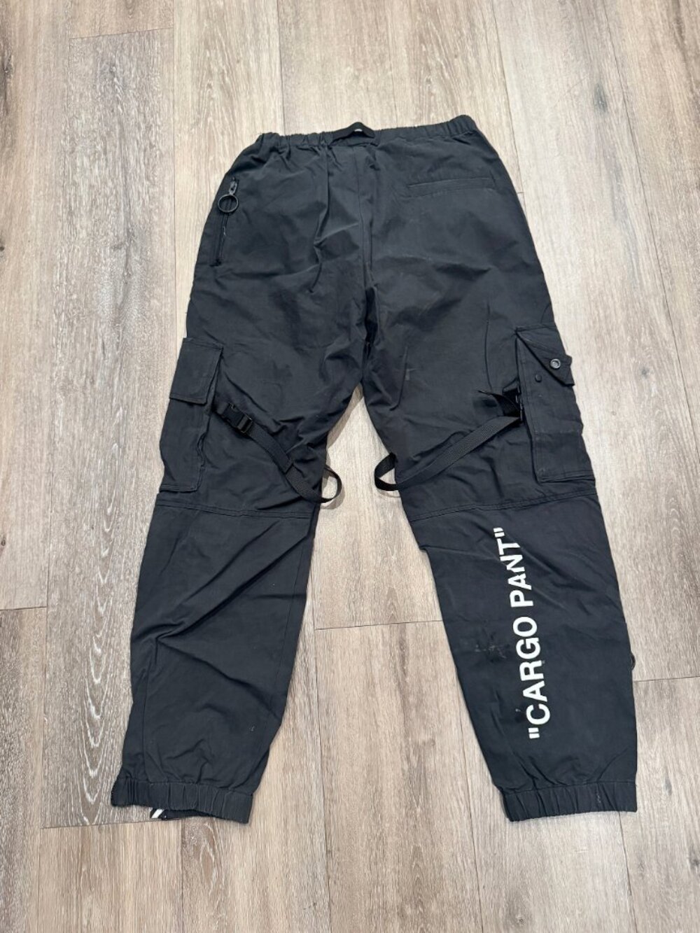 Off-White Black Parachute Cargo Pants - Virgil Abloh